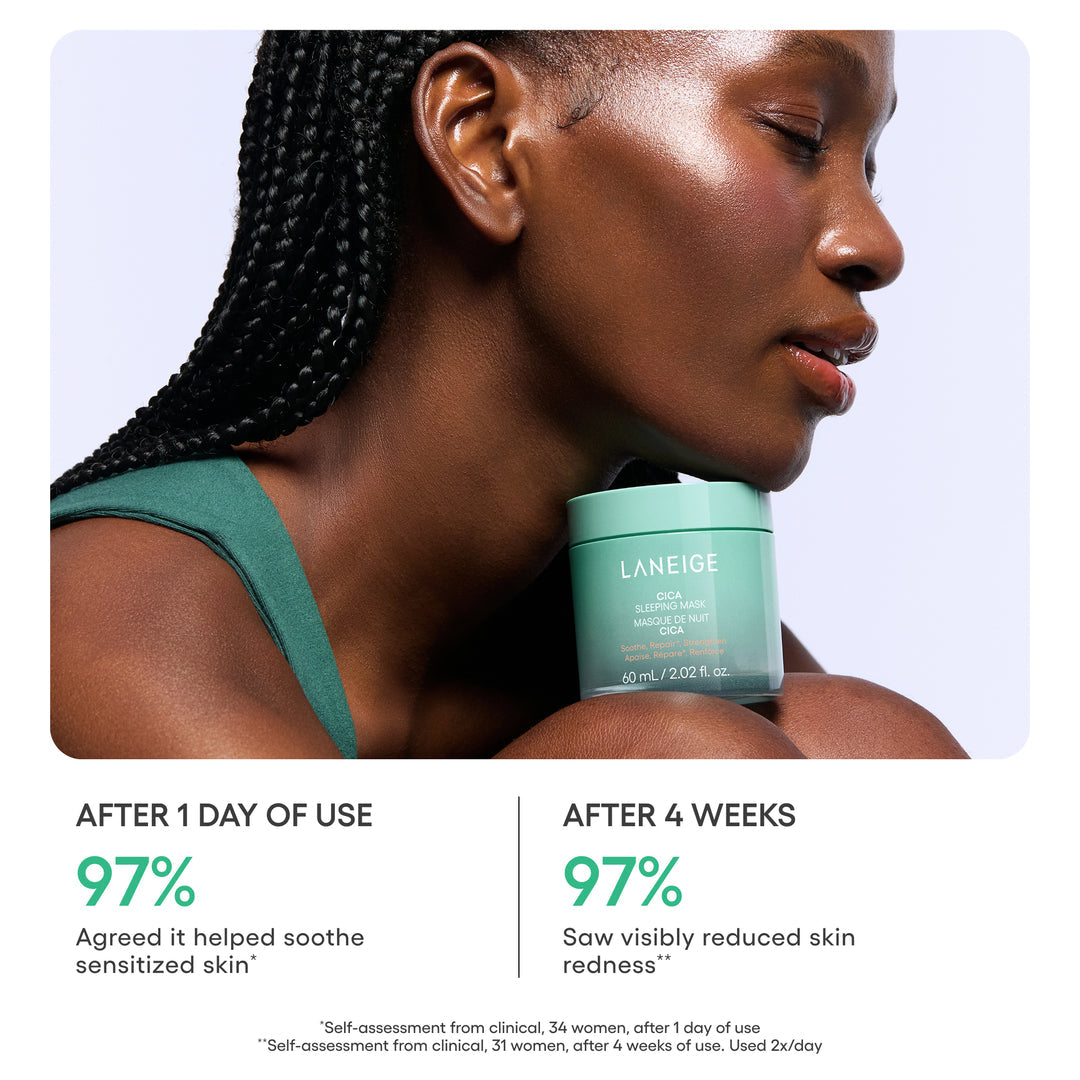 Cica Sleeping Mask with Centella Asiatica for Moisture Barrier Support